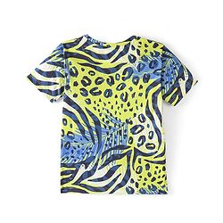 Pine Active Knit Half Sleeves High Stretch Printed T-Shirt - Multicolour