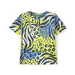 Pine Active Knit Half Sleeves High Stretch Printed T-Shirt - Multicolour
