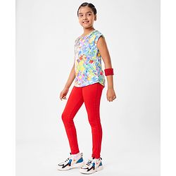 Pine Active Sleeveless High Stretch T-Shirt Splash Print - Multicolour