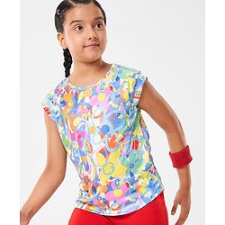 Pine Active Sleeveless High Stretch T-Shirt Splash Print - Multicolour