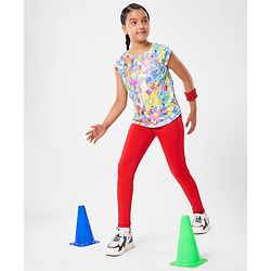 Pine Active Sleeveless High Stretch T-Shirt Splash Print - Multicolour