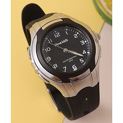 Pine Kids Free Size Analog Watch- Black