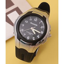 Pine Kids Free Size Analog Watch- Black