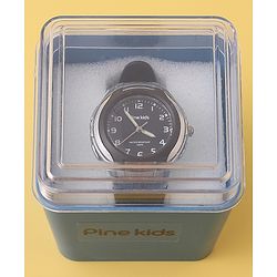 Pine Kids Free Size Analog Watch- Black