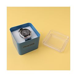 Pine Kids Free Size Analog Watch- Black
