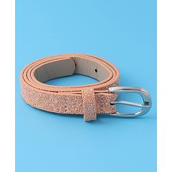 Pine Kids Belts with Sequin Design   - Peach