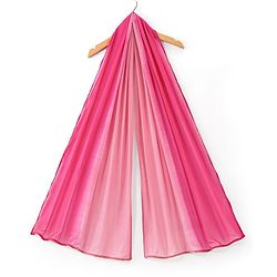 Pine Kids Viscose Woven Half Sleeves Chanderi Lehenga Choli Set with Dupatta Set & Floral Embroidery -  Pink
