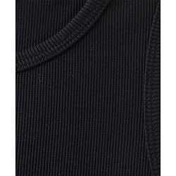 Pine Kids 100% Cotton Knit Sleeveless Solid Color Top - Jet Black