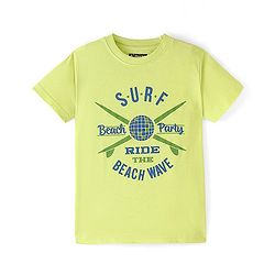 Pine Kids Cotton Knit Half Sleeves  T-Shirts Text Print Pack of 5 - Multicolour