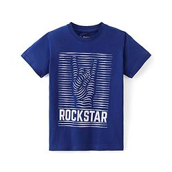 Pine Kids Cotton Half Sleeves T-Shirts Beach & Robot Print Pack of 5 - Multicolor