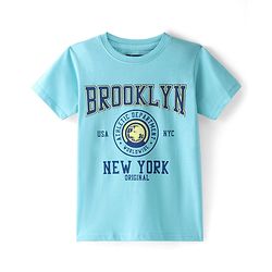 Pine Kids Cotton Knit Half Sleeves Tiger & Text Printed T-Shirts Pack of 5 - Multicolour