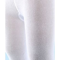 Pine Kids Solid Colored Footie Tights - White