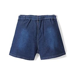 Pine Kids Cotton Woven Mid Thigh Skirt - Med Blue