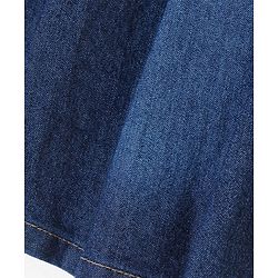 Pine Kids Cotton Woven Mid Thigh Skirt - Med Blue