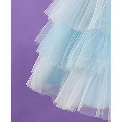 Pine Kids Sleeveless Party Frock with Sequin Detailing - Sky Blue