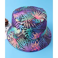 Pine Kids Bucket Cap with Tropical Print - Multicolour