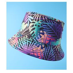 Pine Kids Bucket Cap with Tropical Print - Multicolour