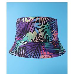 Pine Kids Bucket Cap with Tropical Print - Multicolour