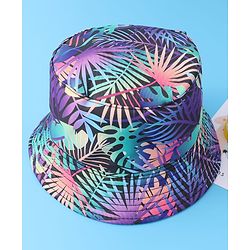 Pine Kids Bucket Cap with Tropical Print - Multicolour