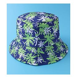 Pine Kids Bucket with Tropical Print - Green