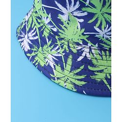 Pine Kids Bucket with Tropical Print - Green