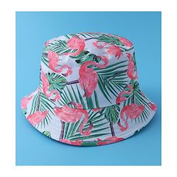 Pine Kids Bucket Hat with Ostrich Print - Multicolour