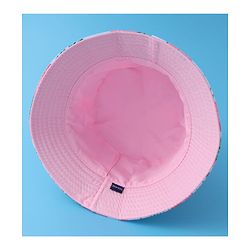 Pine Kids Bucket Hat with Ostrich Print - Multicolour