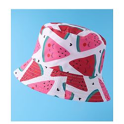 Pine Kids Bucket Hat with Watermelon Print - Multicolour
