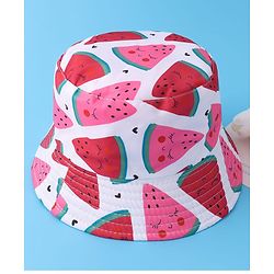 Pine Kids Bucket Hat with Watermelon Print - Multicolour