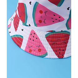 Pine Kids Bucket Hat with Watermelon Print - Multicolour