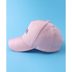 Pine Kids Baseball Cap with Text Print - Pink