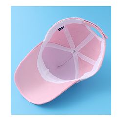 Pine Kids Baseball Cap with Text Print - Pink