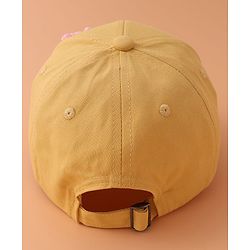 Pine Kids Baseball Cap with Animal Applique - Yellow