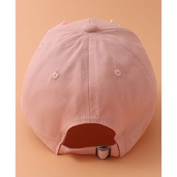 Pine Kids Baseball Cap with Animal Applique - Pink