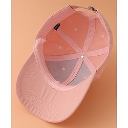 Pine Kids Baseball Cap with Animal Applique - Pink