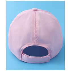 Pine Kids Baseball Cap with Floral & Sequined Detailing - Pink