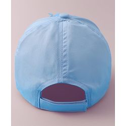 Pine Kids Baseball Cap with Floral & Sequined Detailing - Blue