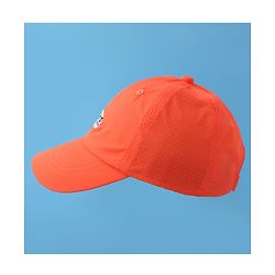 Pine Kids Baseball Cap with Text Print - Orange