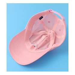 Pine Kids Baseball Cap with Text Print - Pink