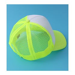 Pine Kids Baseball Cap Text Print - Lemon Yellow