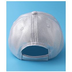 Pine Kids Baseball Cap Text Embroidery - Silver
