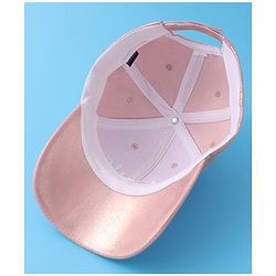 Pine Kids Baseball Cap Text Embroidery - Pink