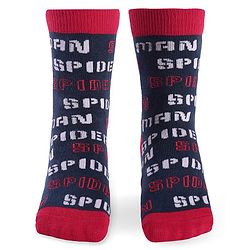Pine Kids Marvel Non Terry Ankle Length Anti-Bacterial Scoks Spiderman Graphics Pack of 3 - Multicolor