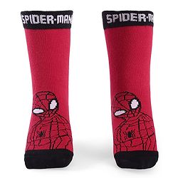 Pine Kids Marvel Non Terry Ankle Length Anti-Bacterial Scoks Spiderman Graphics Pack of 3 - Multicolor
