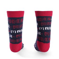 Pine Kids Marvel Non Terry Ankle Length Anti-Bacterial Scoks Spiderman Graphics Pack of 3 - Multicolor