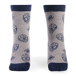 Pine Kids Marvel Non Terry Ankle Length Anti-Bacterial Scoks Spiderman Graphics Pack of 3 - Multicolor
