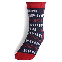 Pine Kids Marvel Non Terry Ankle Length Anti-Bacterial Scoks Spiderman Graphics Pack of 3 - Multicolor
