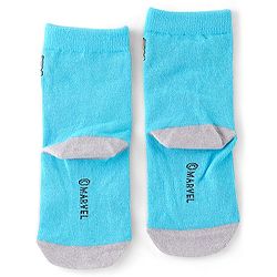 Pine Kids Marvel Non Terry Ankle Length Anti-Bacterial Socks Avengers Graphics Pack of 3 - Multicolor