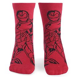 Pine Kids Marvel Knit Anti-Bacterial Ankle Length Socks Avengers Graphics Pack of 3 - Multicolour