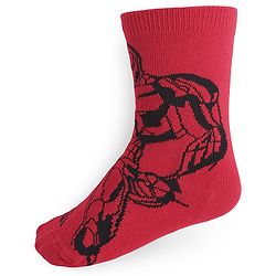 Pine Kids Marvel Knit Anti-Bacterial Ankle Length Socks Avengers Graphics Pack of 3 - Multicolour
